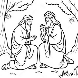 Abraham And Isaac Coloring Pages