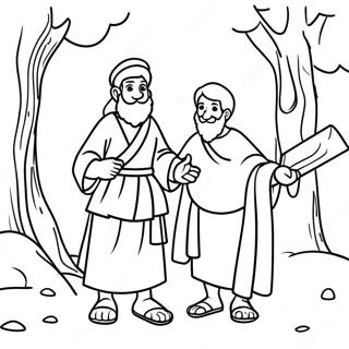 Faithful Abraham And Isaac Coloring Page 12782-10517