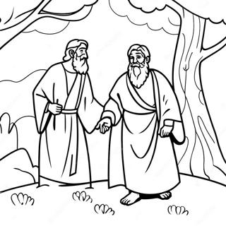 Faithful Abraham And Isaac Coloring Page 12782-10519