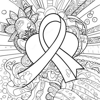 Cancer Awareness Ribbon Coloring Page 12791-10534