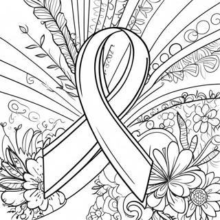 Cancer Awareness Ribbon Coloring Page 12791-10535