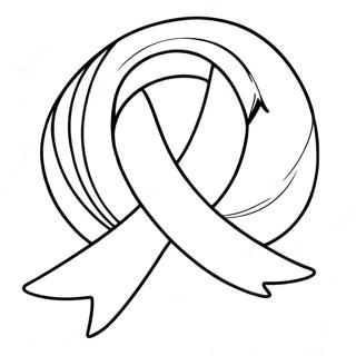 Cancer Awareness Ribbon Coloring Page 12791-10536