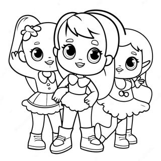 Polly Pocket With Friends Coloring Page 12802-10532