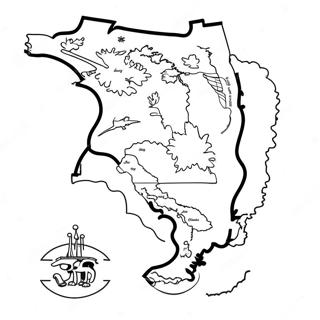 Florida State Outline Coloring Page 12811-10539