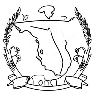 Florida State Outline Coloring Page 12811-10540