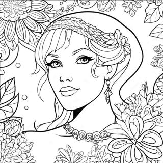 Ice Spice Portrait Coloring Page 12851-10570