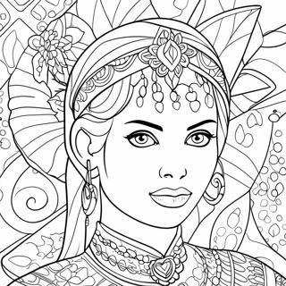 Ice Spice Portrait Coloring Page 12851-10572