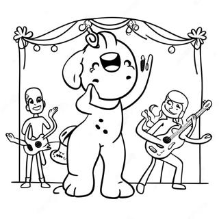 Ice Spice Singing On Stage Coloring Page 12852-10579