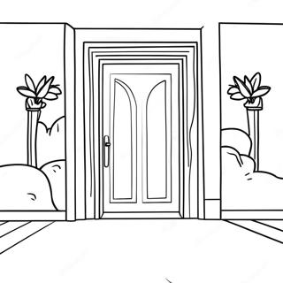 Roblox Doors Rush Adventure Coloring Page 12861-10575