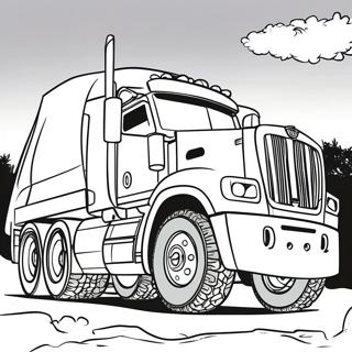 Diesel Truck Coloring Page 12871-10590