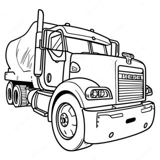 Diesel Truck Coloring Page 12871-10591