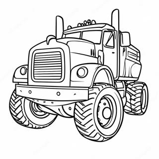 Diesel Truck Coloring Pages