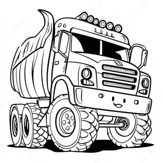 Monster Diesel Truck Coloring Page 12872-10587