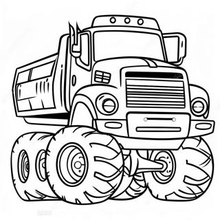 Monster Diesel Truck Coloring Page 12872-10588