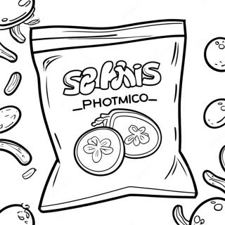 Spicy Takis Snack Bag Coloring Page 12892-10608