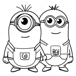 Minions With Gru Coloring Page 12902-10614