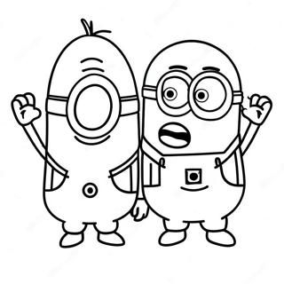 Minions With Gru Coloring Page 12902-10615