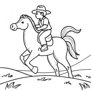 Bronco Coloring Page 1291-1026