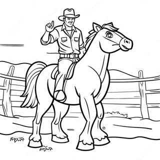 Bronco Coloring Page 1291-1027