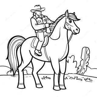 Bronco Coloring Page 1291-1141