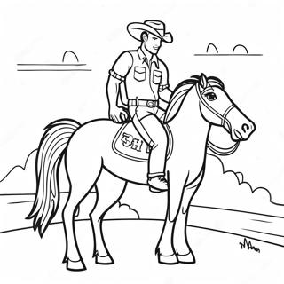 Bronco Coloring Page 1291-1142