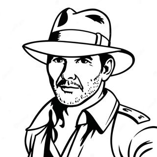 Indiana Jones With Whip Coloring Page 12952-10654