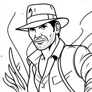 Indiana Jones With Whip Coloring Page 12952-10655