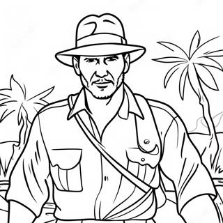 Indiana Jones With Whip Coloring Page 12952-10656