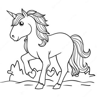 Christmas Horse Coloring Pages