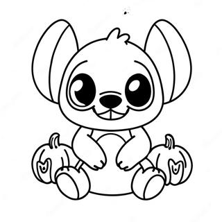 Stitch Halloween Coloring Page 12971-10668