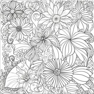 Intricate Plant Patterns Coloring Page 12981-10684