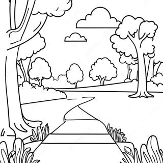 Sunny Day At The Park Coloring Page 12-18