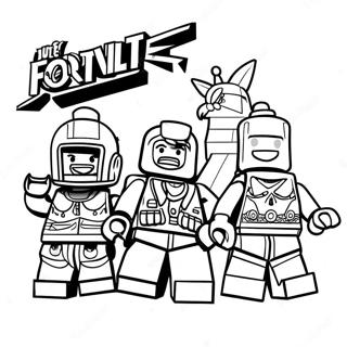 Lego Fortnite Coloring Pages