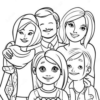 Customizable Family Photo Coloring Page 13072-10750