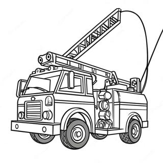 Lego City Fire Truck Coloring Page 13081-10755