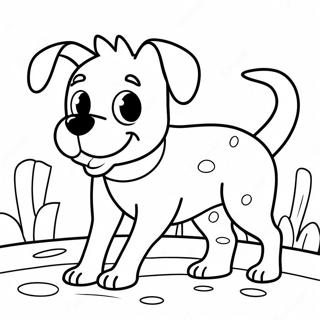 Playful Stray Dog Coloring Page 13102-10776