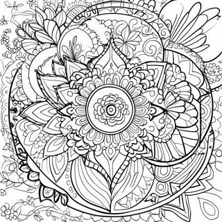 Mindful Mandala Coloring Page 1311-1042