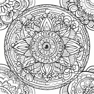 Mindful Mandala Coloring Page 1311-1044