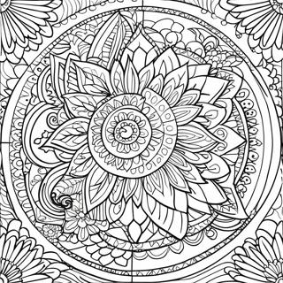 Mindful Mandala Coloring Page 1311-1160