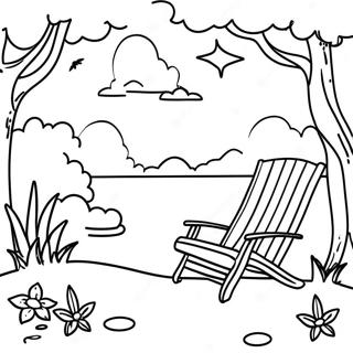 Relaxing Nature Scene Coloring Page 1312-1050