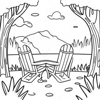 Relaxing Nature Scene Coloring Page 1312 1164