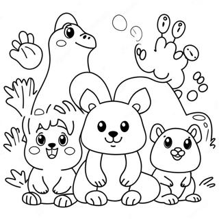 Cute Australian Animals Coloring Page 13132-10798