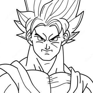 Super Saiyan Goku Coloring Page 13141-10802