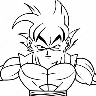 Goku In Epic Battle Pose Coloring Page 13142-10808