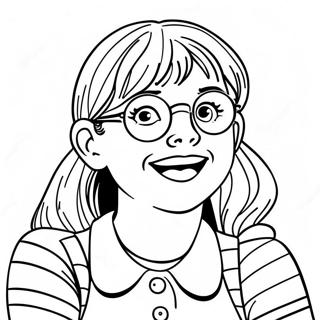 Junie B Jones Silly Expressions Coloring Page 13182-10839