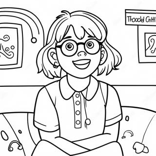 Junie B Jones Silly Expressions Coloring Page 13182-10840