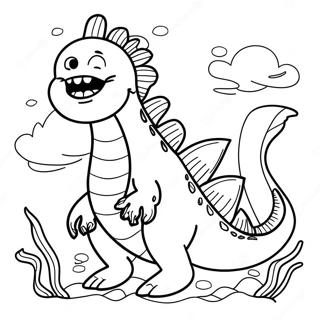 Sea Monster Coloring Pages