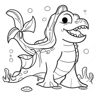 Sea Monster Coloring Page 13201-10854