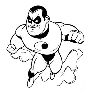 Mr Incredible In Action Coloring Page 1322-1054