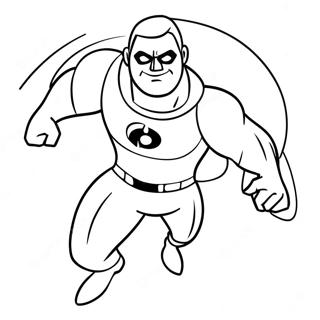 Mr Incredible In Action Coloring Page 1322-1055